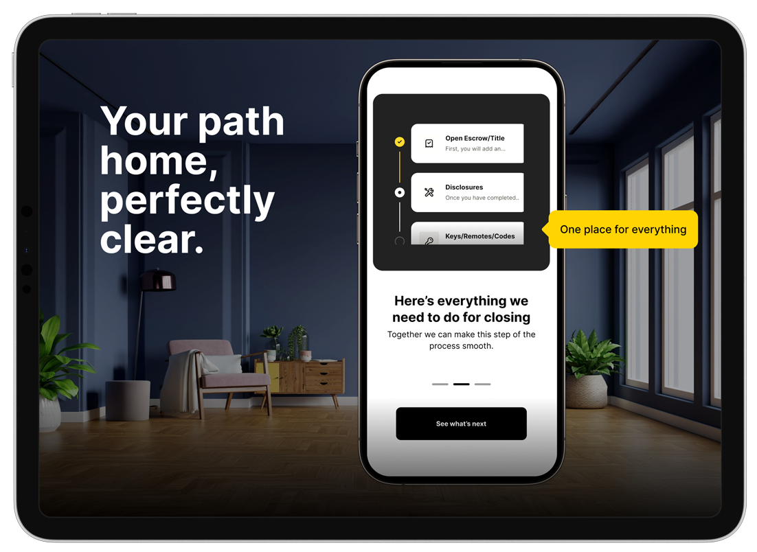 The Rayse app on iPad — your path home, perfectly clear