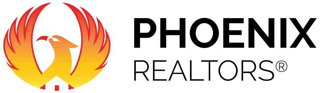 Phoenix REALTORS® logo with a stylized red and yellow phoenix.
