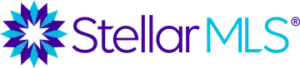 Stellar MLS logo with purple and blue starburst design