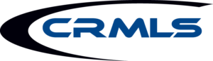 CRMLS logo, blue text with a black swoosh.