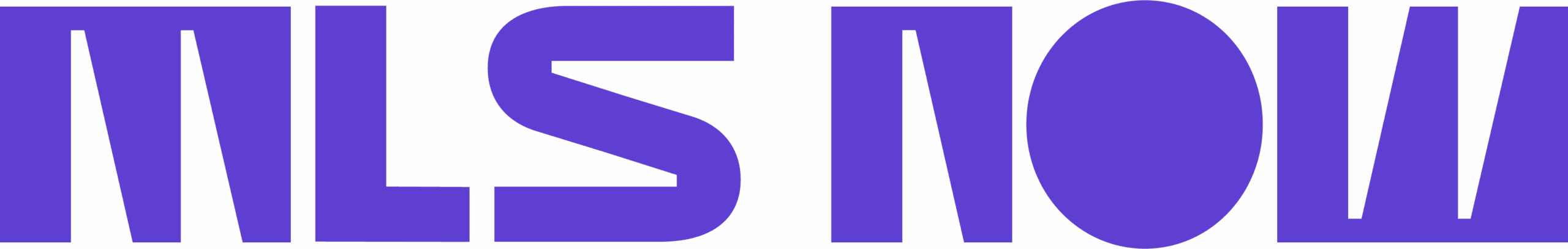 MLS Now purple text logo